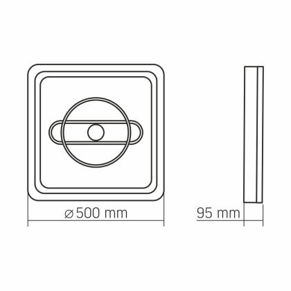 LED світильник функціональний VIDEX DECORA 56W VL-CLD-995-CF, Videx, 28277