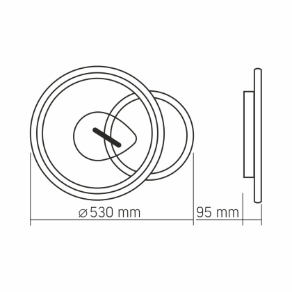 LED світильник функціональний VIDEX DECORA 52W VL-CLD-992-BSL, Videx, 28280