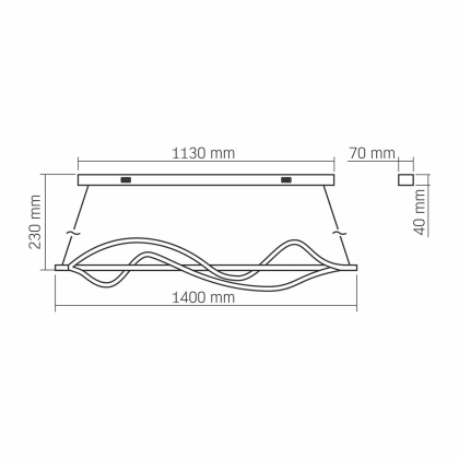 LED світильник функціональний VIDEX DECORA 80W VL-CLD-990-BK, Videx, 28281
