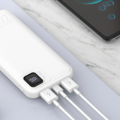 Повербанк 10000mAh TITANUM WQ55 22.5W White, Titanum, 28289