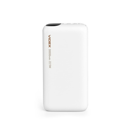 Повербанк 30000mAh VIDEX VPB-297 22.5W White, Videx, 28298