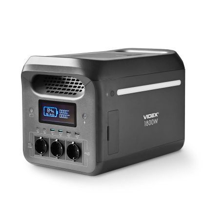 Портативна зарядна станція VIDEX OASIS 1800W 1229Wh (VPS-SG1-1KW8), Videx, 28325
