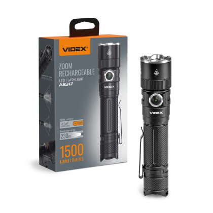 Портативний світлодіодний ліхтарик VIDEX VLF-A231Z 1500Lm 5000K, Videx, 28361