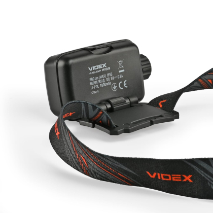 Налобний світлодіодний ліхтарик VIDEX VLF-H189 600Lm 5000K, Videx, 28364