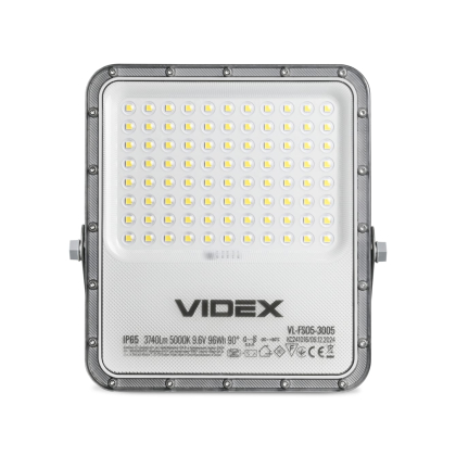 LED прожектор автономний VIDEX VL-FSO5-3005 3740Lm 5000K, Videx, 28445