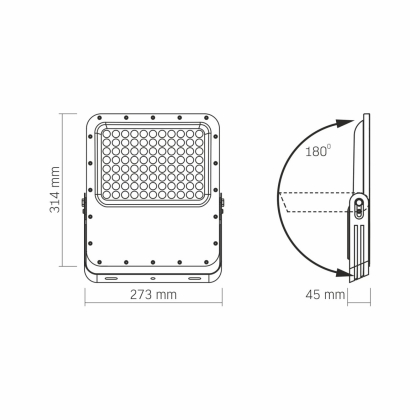 LED прожектор автономний VIDEX VL-FSO5-3005 3740Lm 5000K, Videx, 28445