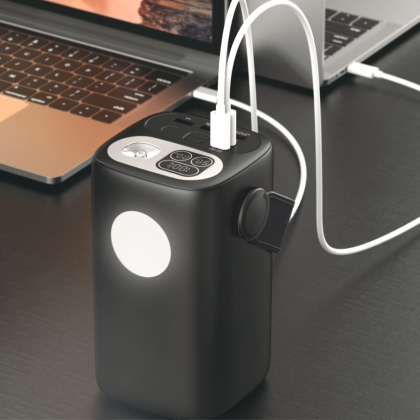 Повербанк 60000mAh TITANUM WC60 PD100W Black, Titanum, 28499