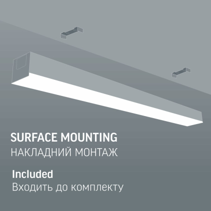 LED світильник лінійний VIDEX BN03 50W 1.2М 5000K 220V Black, Videx, 28533
