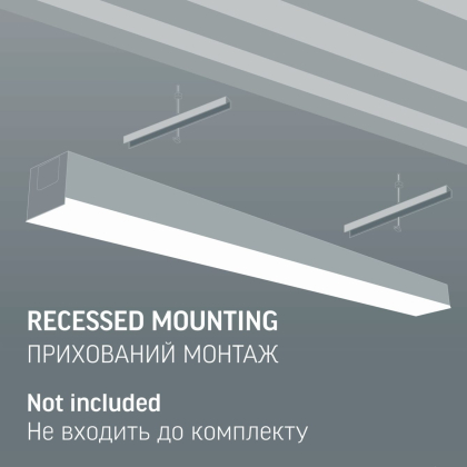 LED світильник лінійний VIDEX BN03 50W 1.2М 5000K 220V Black, Videx, 28533