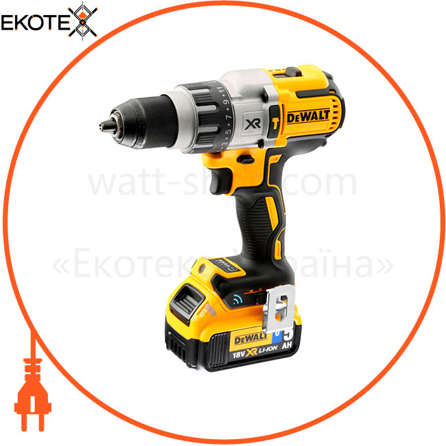 Дриль-шуруповерт акумуляторна бесщеточний ударна DeWALT DCD997P2B, DeWALT, DCD997P2B