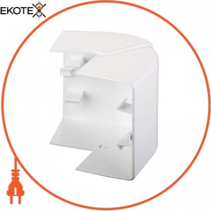 Тримач кабелю 45 - зовнішній кут - 95 x 55 mm - PC / ABS - polar white, Schneider, ISM10202P