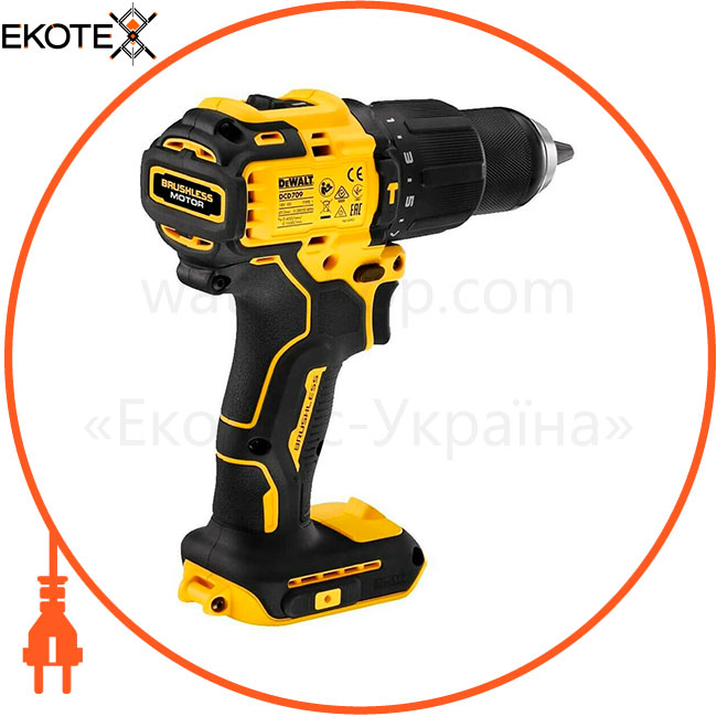 Дриль-шуруповерт акумуляторна бесщеточний ударна DeWALT DCD709P2T, DeWALT, DCD709P2T