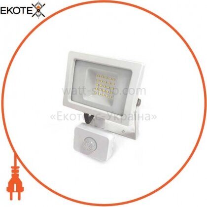 Vax 00-25-23 светодиодный прожектор velmax led 20вт 6200k 1800lm 220v ip65 с датчиком движения (00-25-23) белый