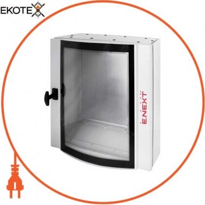 Enext CPD606020M корпус металлический e.mbox.industrial.p.60.60.20.gl ip55 с монтажной панелью (600*600*200), со стеклом