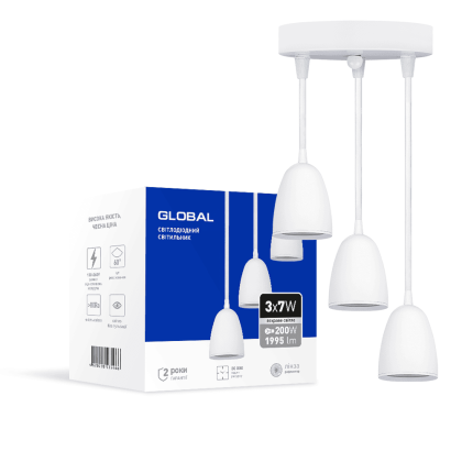 Світильник світлодіодний GPL-01C GLOBAL 21W 4100K білий, Global, 3-GPL-12141-CW
