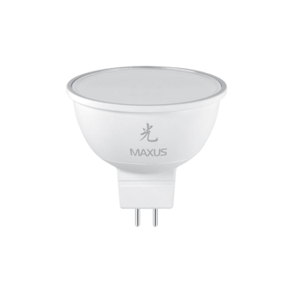 LED лампа 4W теплый свет MR16  GU5.3  220V (1-LED-405), Maxus, 3-LED-405_01