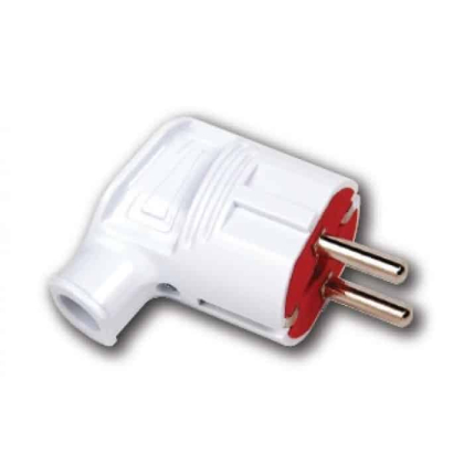 Вилка кутова з заземленням, Horoz Electric, 300-000-704