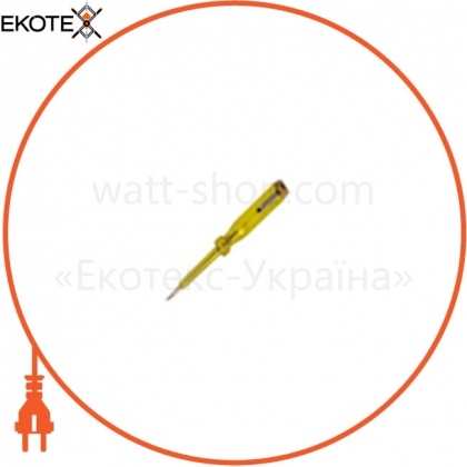 Elcor 301218 отвертка-тестер желтая 140х3,0 elcor