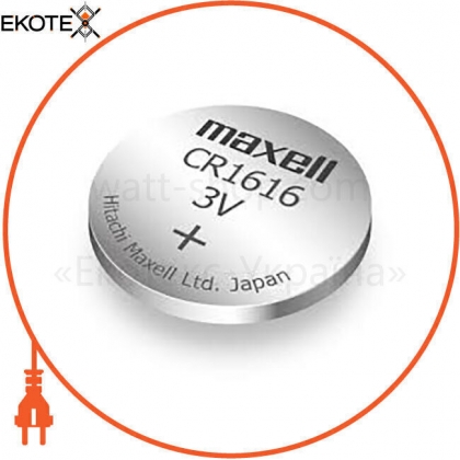 Maxell 318161600008 литиевая батарейка japan maxell сard &quot;таблетка&quot; cr1616 5шт / уп