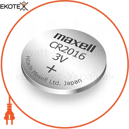 Maxell 318201600005 литиевая батарейка japan maxell сard &quot;таблетка&quot; cr2016 5шт / уп