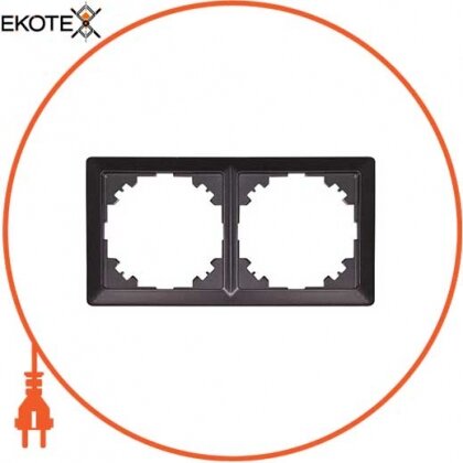 Рамка e.lux.10044L.2.fr.anthracite 2-місна, "антрацит", Enext, ins0040052