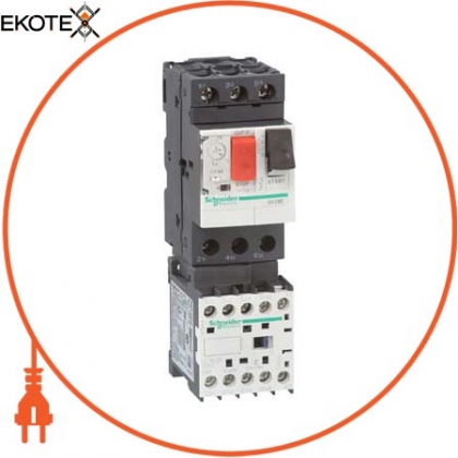 Комбінований пускач 6-10А.220B.50 / 60Гц, Schneider, GV2ME14K1M7