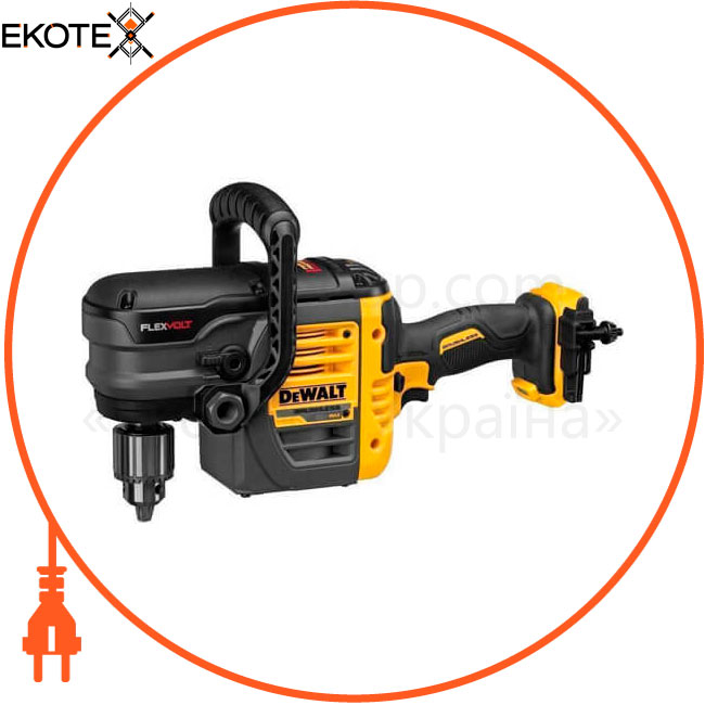 Дриль-шуруповерт кутова акумуляторна безщіткового DeWALT DCD460NT, DeWALT, DCD460NT