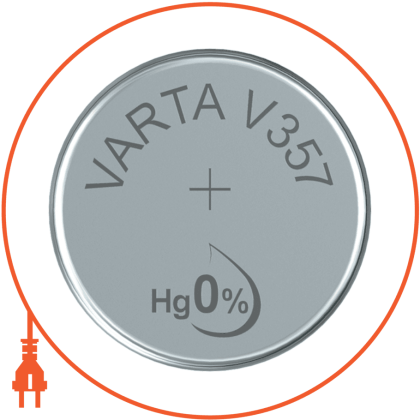 Батарейка VARTA V 357 1 шт, Varta, 357101111