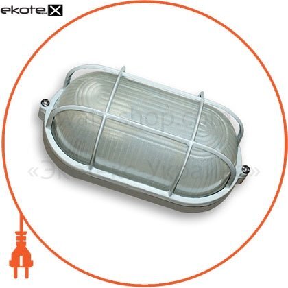 Світильник овал білий з решіткою c LED платою, Ecostrum, SL-1151 LED