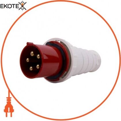 Enext p011012 силовая вилка переносная e.plug.pro.5.125, 5п., 380в, ip 67, 125а (045)