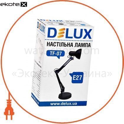 Delux 90012374 светильник настольный delux tf-07_e27 белый