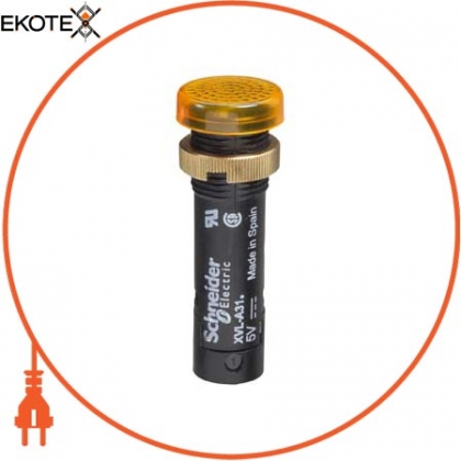Сигнальна лампа 8мм жовта IP40 / IP65, Schneider, XVLA335