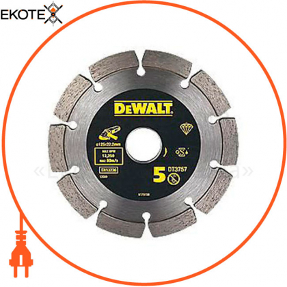 Диск алмазний DeWALT DT3757, DeWALT, DT3757