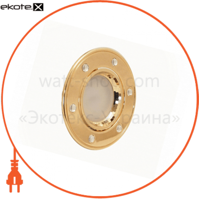 Delux 10082943 светильник точечный поворотный delux hdl16127r 50вт g5.3 французское золото