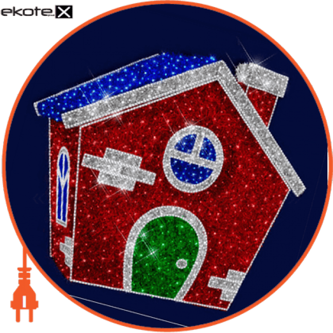 Світлова конструкція Будиночок, 3,0*2,8*3,0, Люм'єр, 3D242