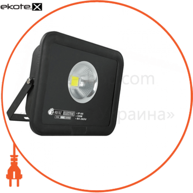 Horoz Electric 068-005-0050 прожектор ip65 cob led 50w 4200 / 6400k 3750lm 220-240v