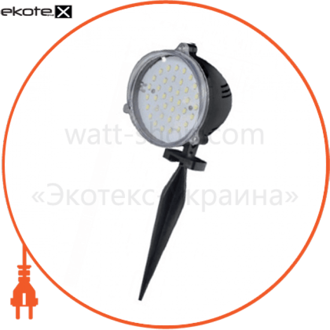 Світильник садово-парк. грунтовий. алюм. IP65 16W SMD LED 6400K 1229lm 220-240v, Horoz Electric, 076-001-0016