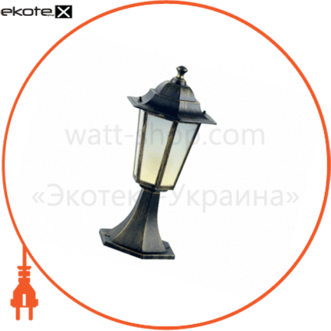 Світильник садово-парковий PALACE A04 чорний-золото, Delux, 10103962
