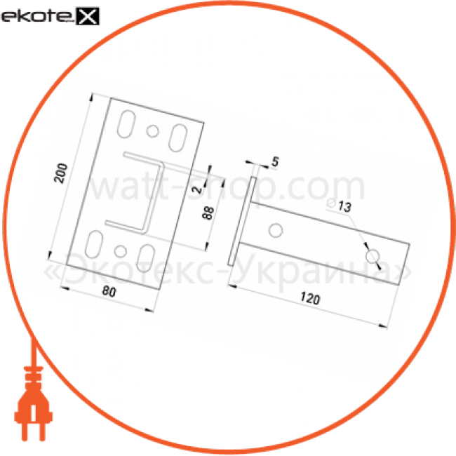 Enext AC-1-3-41D c подвесная консоль l:120 ac-1-3-41d