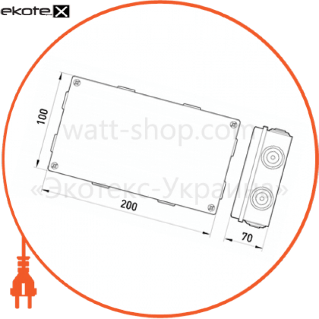 Enext p016005 распределительная коробка e.db.pro.200.100.70