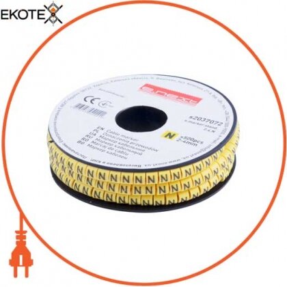 Enext s2037072 маркер кабельний e.marker.stand.2.4.n, 2-4 кв.мм, n, 500 шт