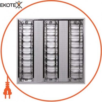 Enext l001200 светильник люминесцентный растровый встраиваемый e.lum.raster.flush.3.14.el с электронным балластом, лампа т5 3х14w