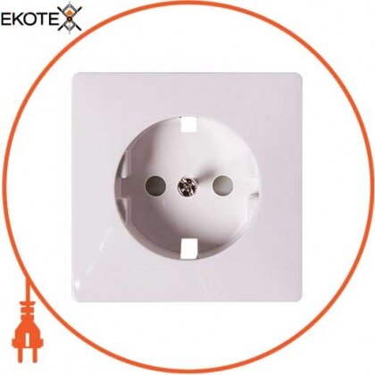 Панель e.lux.12311L.pn.white для розетки з з/до SHUKO, "біла", Enext, ins0040037