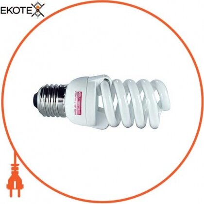 Лампа енергозберігаюча e.save.screw.E27.9.2700.T2, тип screw, цоколь Е27, 9W, 2700 К, колба Т2, Enext, l0250020