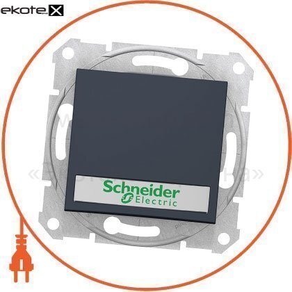 Sedna Вимикач 1 полюсний з 10A індикатором, без рамки графіт, Schneider, SDN1600370