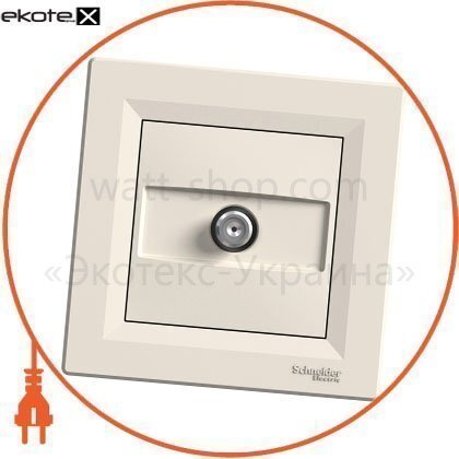 Asfora SAT Розетка проміжна - 4 дБ кремовий, Schneider, EPH3700223