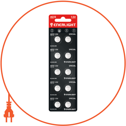 Батарейка ENERLIGHT Special Alkaline AG13 (LR44/357), Enerlight, 40130110