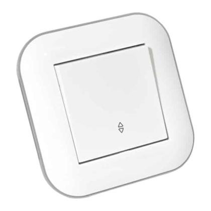 Вимикач прохідний 1-клавішний LOFT білий+сірий, Ovivo, 404-010203-209