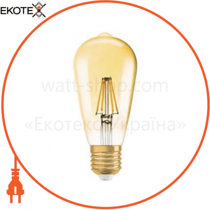 Лампа 1906 LEDISON DIM 6,5W/824 230V FIL GOLD E27, Ledvance Osram, 4052899972360