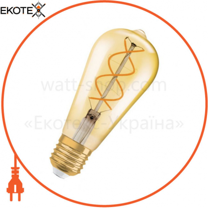 Лампа 1906 LEDISON 25 5W/820 230V S FIL E27 4X1 OSRAM, Ledvance Osram, 4058075092112